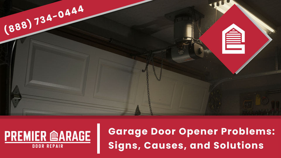Garage Door Opener Problems: Signs, Causes, and Solutions