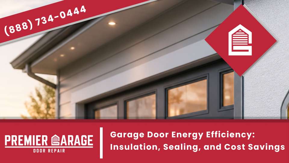 Garage door energy efficiency: insulation, sealing, and cost savings